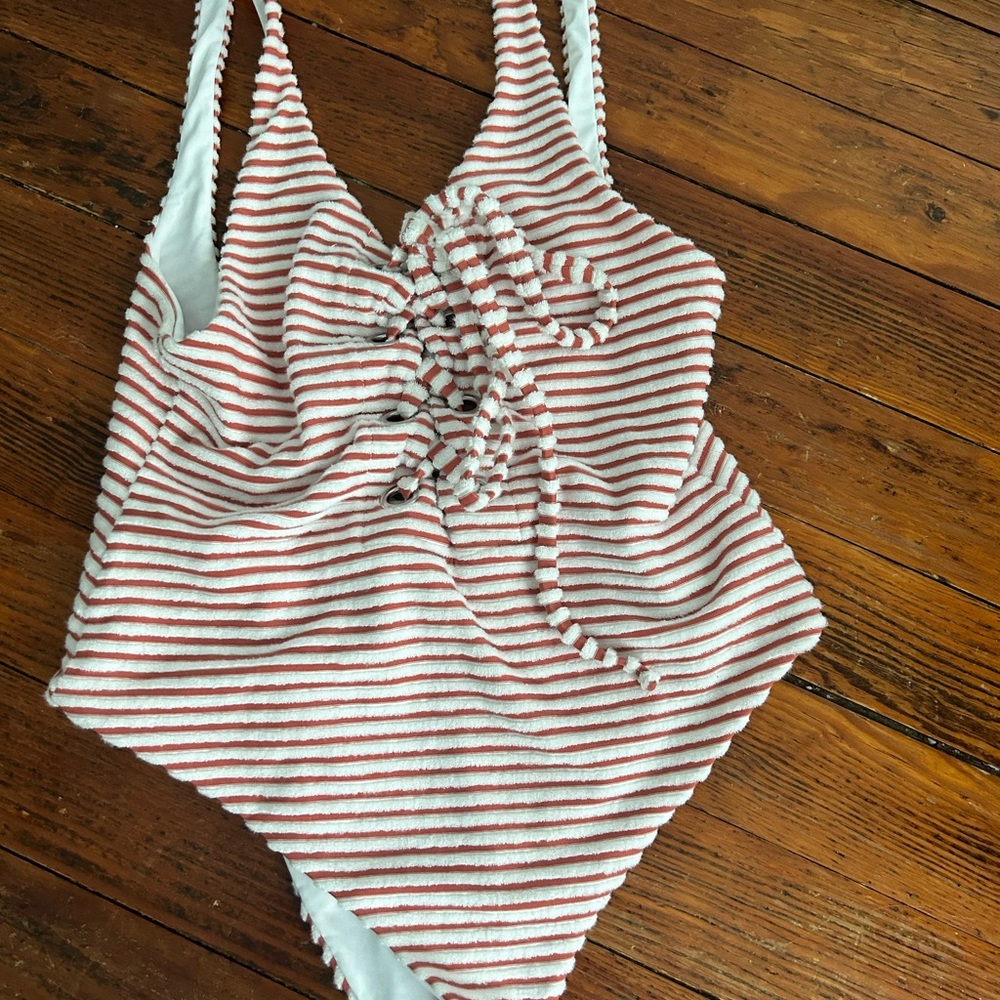 Mara Hoffman Striped Terry Cloth one piece.